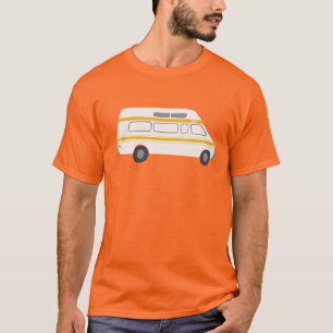 retro campervan vanlife RV - pas het aan! T-shirt