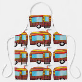 RETRO CAMPERVOGEN TRAILER KEUKEN SCHORTEN (Voorkant)