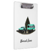 Retro Camping Auto Aanhangwagen Klembord (Rechts)