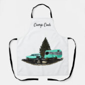 Retro Camping Auto Aanhangwagen Schort (Voorkant)