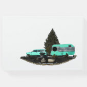 Retro Camping Auto Trailer Gastenboek (Achterkant)