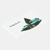 Retro Camping Auto Trailer Gastenboek (Hoek)