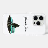 Retro Camping Auto Trailer Mobiele Telefoon Case (Achterkant (horizontaal))