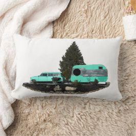 Retro Camping Auto Trailer Nomad Lumbaal Kussen
