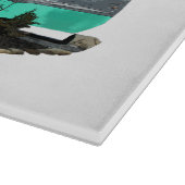 Retro Camping Auto Trailer Nomad Snijplank (Hoek)