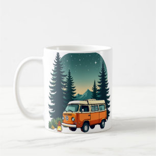 Retro Camping Avontuur Van Leven Bos Verkenner O Koffiemok