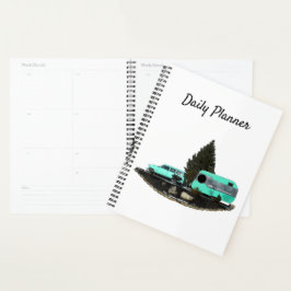 Retro Camping Car Trailer Dagelijkse Planner