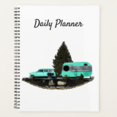 Retro Camping Car Trailer Dagelijkse Planner (Voorkant)