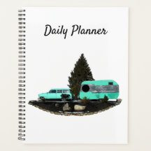 Retro Camping Car Trailer Dagelijkse Planner