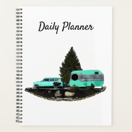 Retro Camping Car Trailer Dagelijkse Planner
