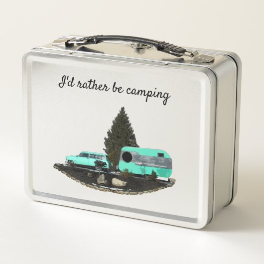 Retro Camping Car Trailer Nomad Lunch Box (Achterkant)