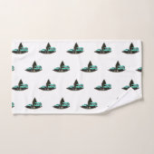 Retro Camping Car Trailer Nomad Patroon Handdoek (Handdoek)