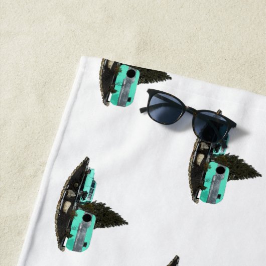 Retro Camping Car Trailer Nomad Strandlaken (In situ)