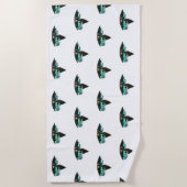 Retro Camping Car Trailer Nomad Strandlaken (Voorkant)