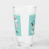 Retro Camping Caravan Tent Cute Glas (Links)