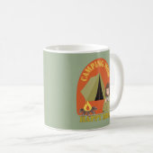 Retro camping moeder drink thee, camper mama koffiemok (Voorkant rechts)