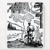 Retro Camping Muismat (Voorkant)