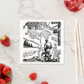 Retro Camping Paper Napkin Servet (Insitu)