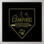 retro camping poster (Voorkant)