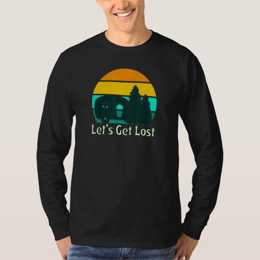 Retro Camping Road Trip T-shirt (Voorkant)