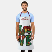 Retro Camping thema LOVE Camping Schort (Gedragen)