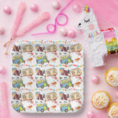 Retro Camping-thema Papieren Bordje (Feest)