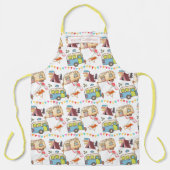 Retro Camping-thema Schort (Voorkant)