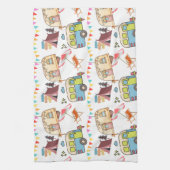 Retro Camping-thema Theedoek (Verticaal)