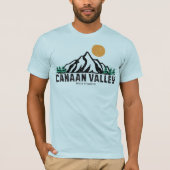 Retro Canaan Valley Ski T-shirt (Voorkant)