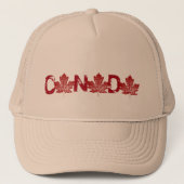 Retro Canada Souvenir Pet Canada Maple Leaf Petten (Voorkant)