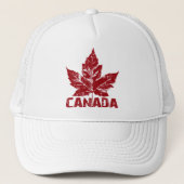 Retro Canada Souvenir Pet Canada Maple Leaf Petten (Voorkant)