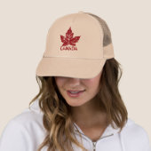 Retro Canada Souvenir Pet Canada Maple Leaf Petten (In situ)