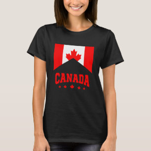 Retro Canada Vlag Canadese Vlag Canadese Roots Kaa T-shirt