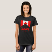 Retro Canada Vlag Canadese Vlag Canadese Roots Kaa T-shirt (Voorkant volledig)
