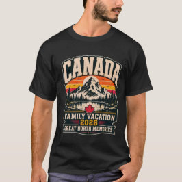 Retro Canadese Gezinsvakantie 2026 Groot Noord T-shirt