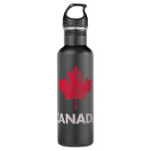  retro Canadian Maple Leaf Canada Flag Waterfles (Voorkant)