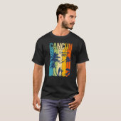 Retro Cancun 2023 Mexico Family Vacation Group Pre T-shirt (Voorkant volledig)
