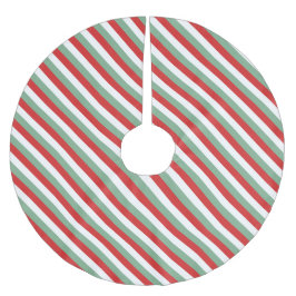Retro Candy Cane Gestreept Rood Groen Kerst Kerstboom Rok