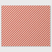Retro Candy Cane Stripes Gift Cadeaupapier (Vlak)