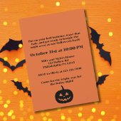 Retro Candy Corn Halloween-feest Uitnodiging in Gr