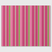 Retro Candy Strepen Kerst Inpakpapier (Vlak)