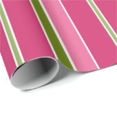 Retro Candy Strepen Kerst Inpakpapier (Rol Hoek)