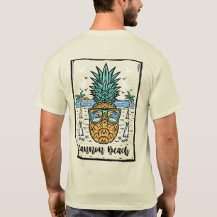 Retro Cannon Beach aan beide zijden kunstwerk. T-shirt