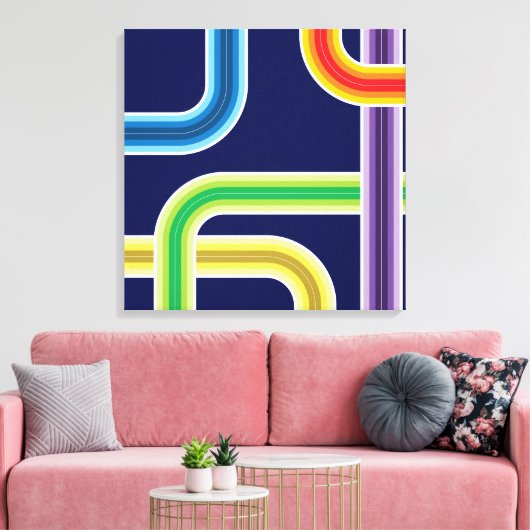 Retro Canvas Afdruk (Insitu (Woonkamer))