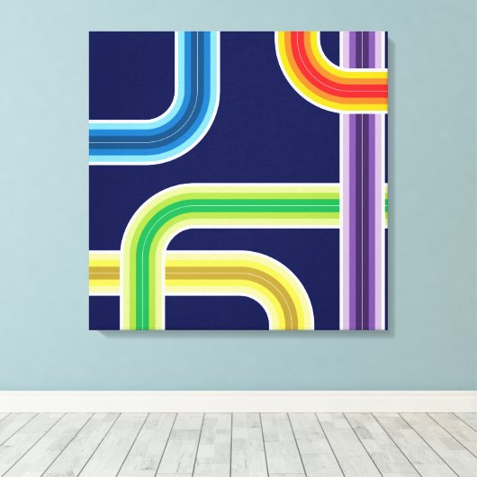Retro Canvas Afdruk (Insitu (Houten vloer))