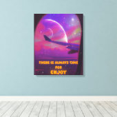 Retro / canvasprint canvas afdruk (Insitu (Houten vloer))