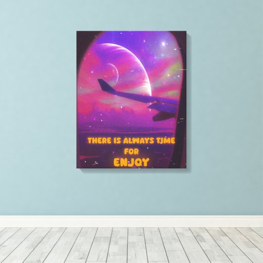 Retro / canvasprint canvas afdruk (Insitu (Houten vloer))