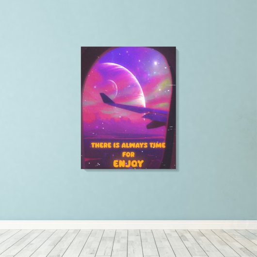 Retro /  canvasprint canvas afdruk (Insitu (Houten vloer))