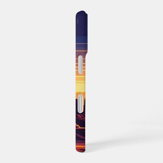 Retro Canyon Layers iPhone 16 Hoesje (Rechterkant)