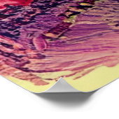 Retro Canyon met rivierlandschap Poster (Hoek)